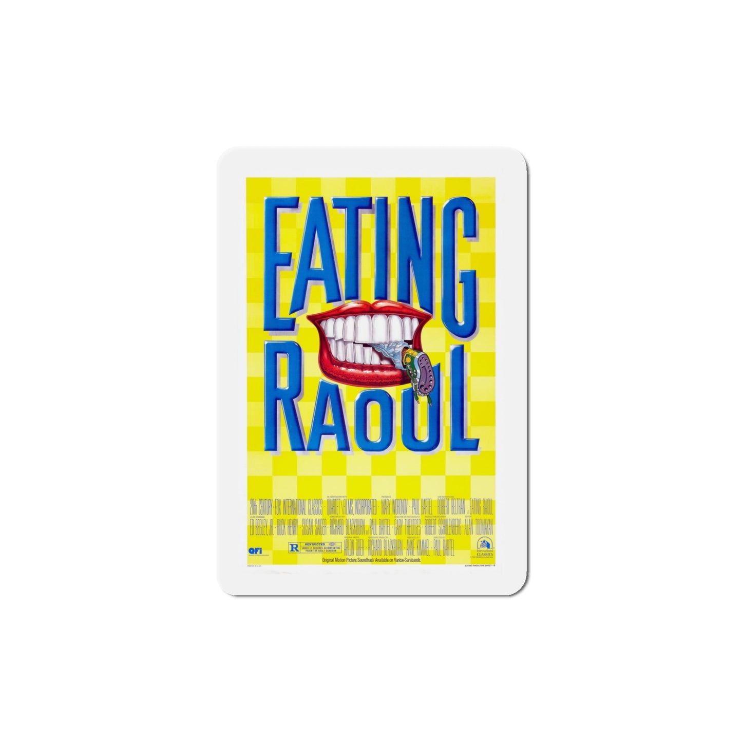 Eating Raoul 1982 Movie Poster Die-Cut Magnet-4" x 4"-The Sticker Space