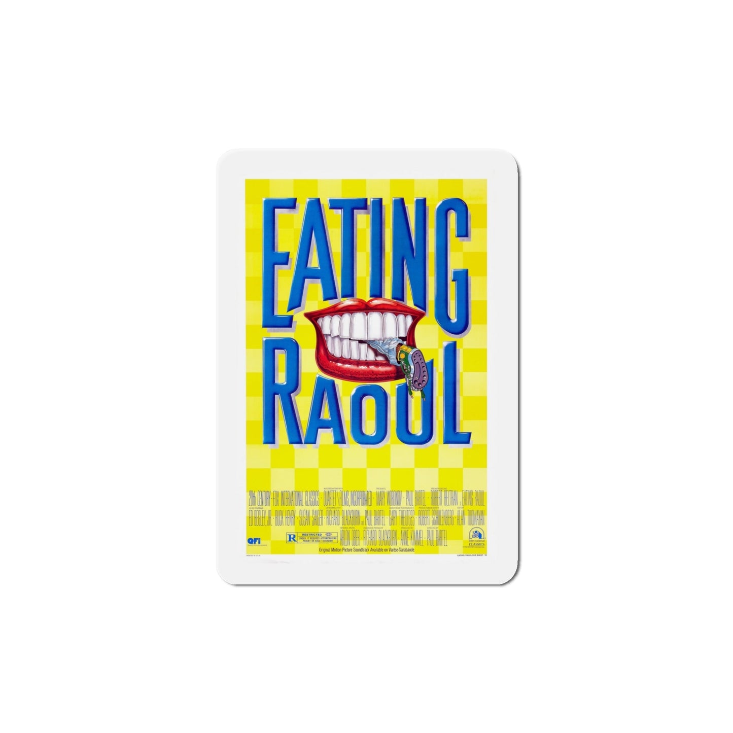 Eating Raoul 1982 Movie Poster Die-Cut Magnet-5" x 5"-The Sticker Space