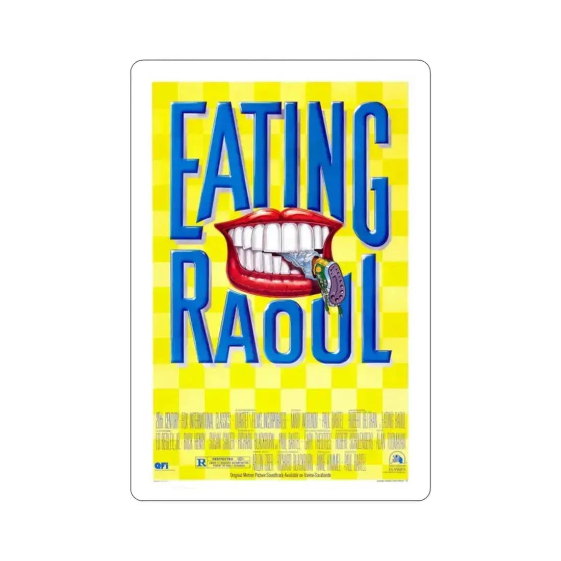 Eating Raoul 1982 Movie Poster STICKER Vinyl Die-Cut Decal 2 Inch - The Sticker Space