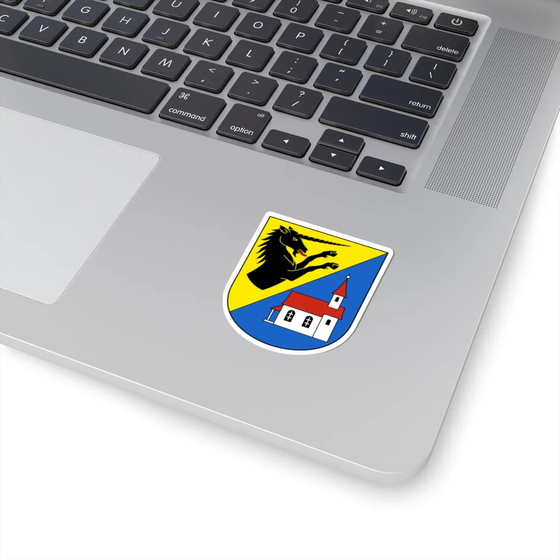 EbnatKappel-blazon (Switzerland) (Coat of Arms) STICKER Vinyl Kiss-Cut Decal - The Sticker Space