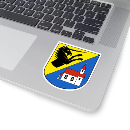 EbnatKappel-blazon (Switzerland) (Coat of Arms) STICKER Vinyl Kiss-Cut Decal - The Sticker Space