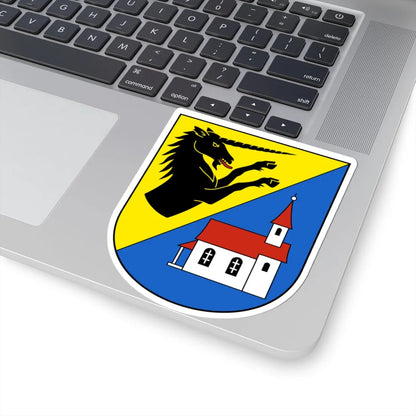 EbnatKappel-blazon (Switzerland) (Coat of Arms) STICKER Vinyl Kiss-Cut Decal - The Sticker Space