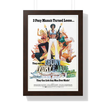 EBONY, IVORY & JADE 1976 - Framed Movie Poster-16″ x 24″-The Sticker Space