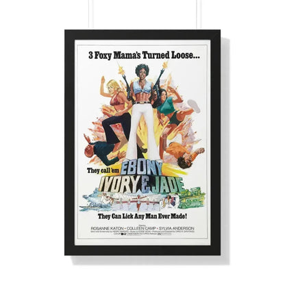 EBONY, IVORY & JADE 1976 - Framed Movie Poster 20" x 30" Black - The Sticker Space