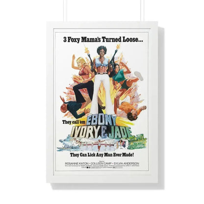 EBONY, IVORY & JADE 1976 - Framed Movie Poster 20" x 30" White - The Sticker Space
