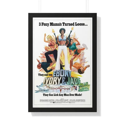 EBONY, IVORY & JADE 1976 - Framed Movie Poster - The Sticker Space