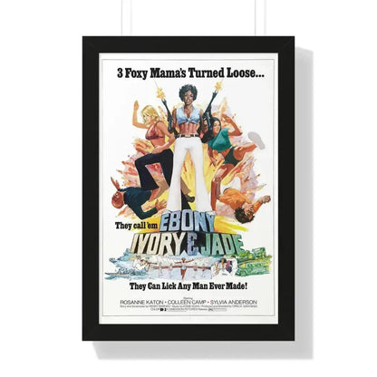 EBONY, IVORY & JADE 1976 - Framed Movie Poster - The Sticker Space