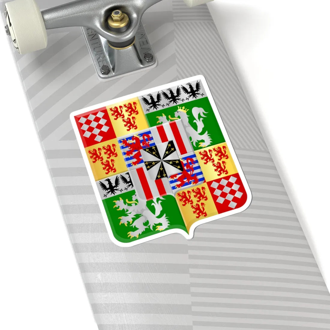 Ecaussinnes wapen (Belgium) (Coat of Arms) STICKER Vinyl Kiss-Cut Decal - The Sticker Space
