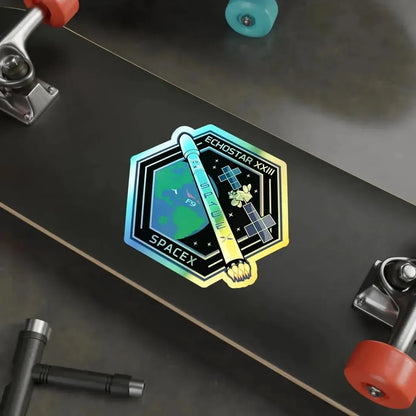 EchoStar 23 (SpaceX) Holographic STICKER Die-Cut Vinyl Decal - The Sticker Space