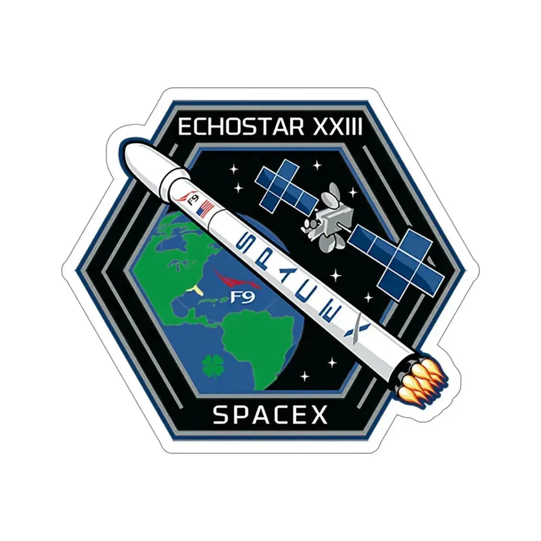 EchoStar 23 (SpaceX) STICKER Vinyl Die-Cut Decal 6 Inch - The Sticker Space
