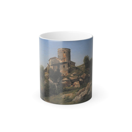 Eckersberg, CW - En bygning ved Tor di Quinto uden for Rom - 1815 - Color Changing Mug 11oz-11oz-The Sticker Space