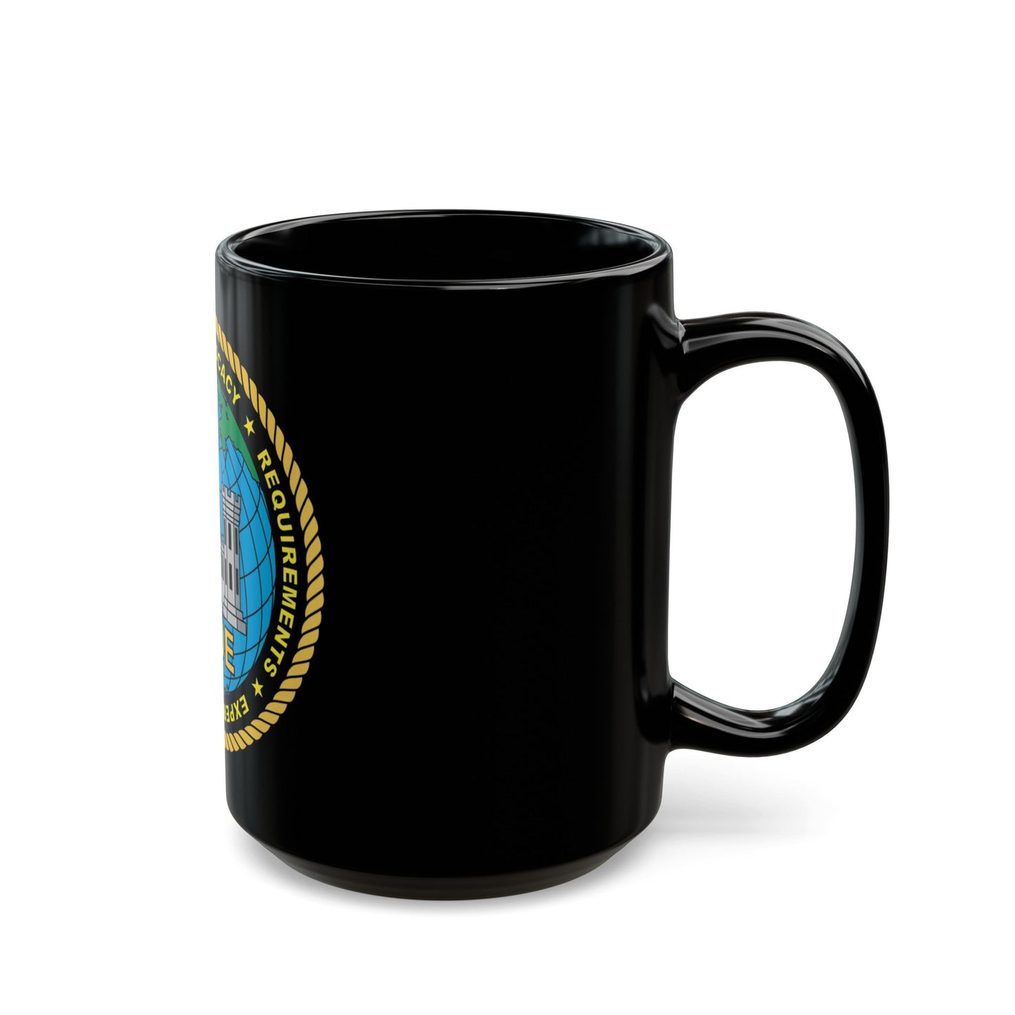 ECOE Engineer Center of Excellence (USMC) Black Coffee Mug-The Sticker Space