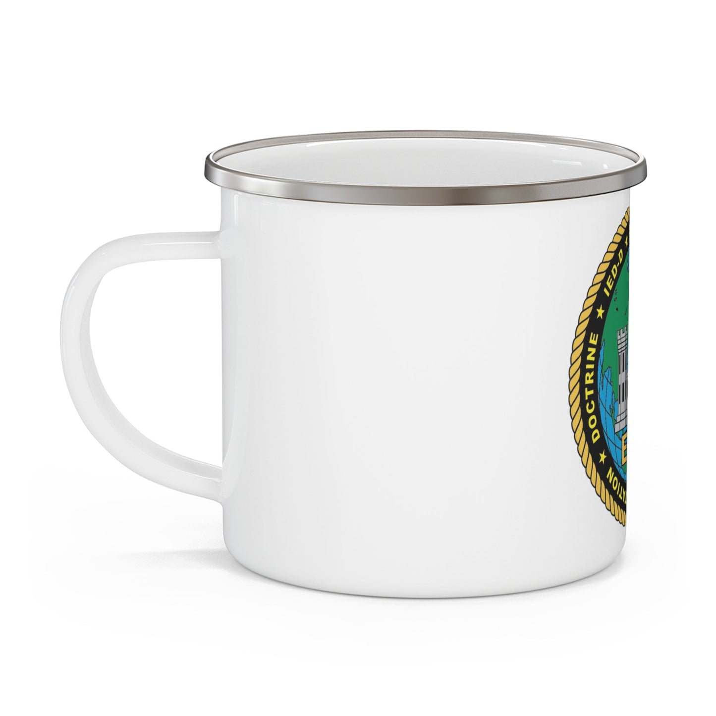 ECOE Engineer Center of Excellence (USMC) Enamel Mug-12oz-The Sticker Space