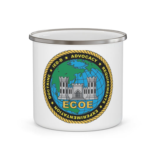 ECOE Engineer Center of Excellence (USMC) Enamel Mug-12oz-The Sticker Space