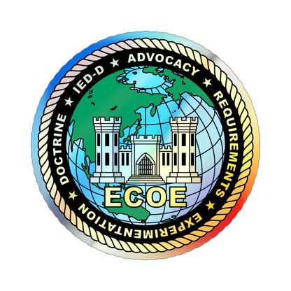 ECOE Engineer Center of Excellence (USMC) Holographic STICKER Die-Cut Vinyl Decal-3 Inch-The Sticker Space