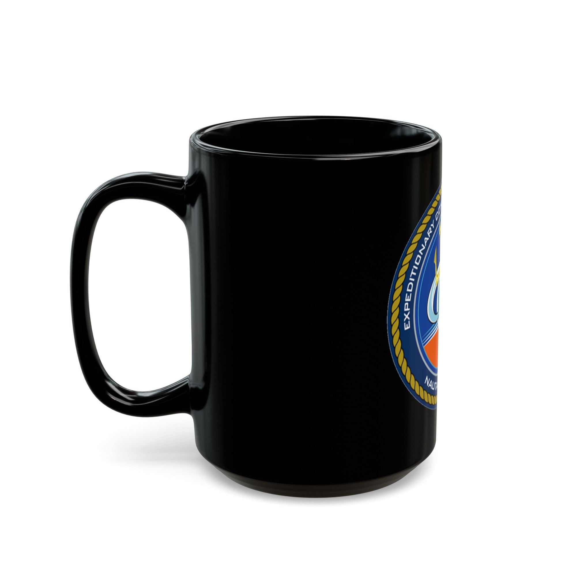 ECRC Nauta Primoris Expeditionary Combat Readiness (U.S. Navy) Black Coffee Mug-The Sticker Space