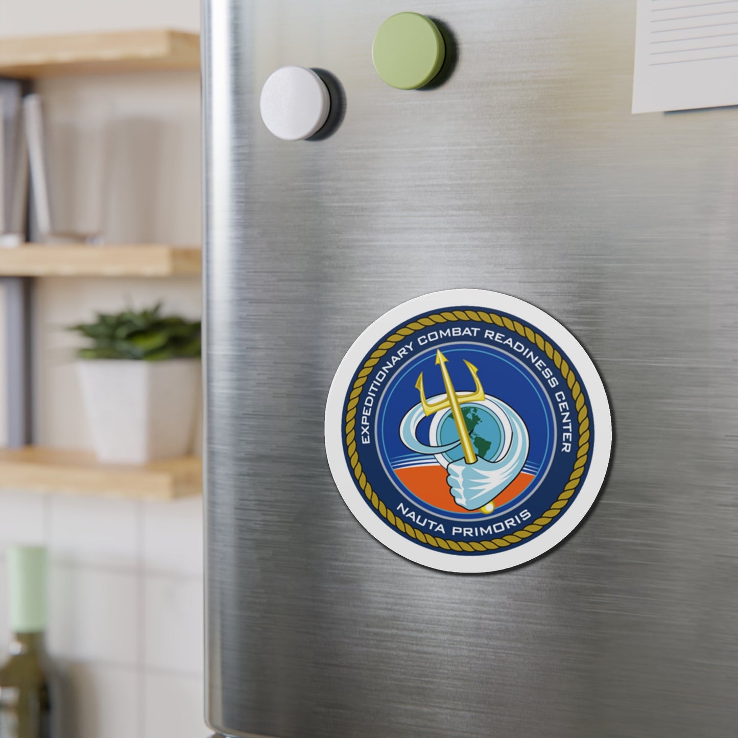 ECRC Nauta Primoris Expeditionary Combat Readiness (U.S. Navy) Die-Cut Magnet-The Sticker Space