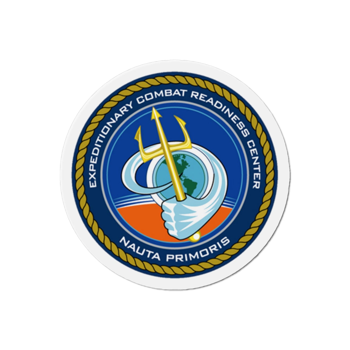 ECRC Nauta Primoris Expeditionary Combat Readiness (U.S. Navy) Die-Cut Magnet-2" x 2"-The Sticker Space