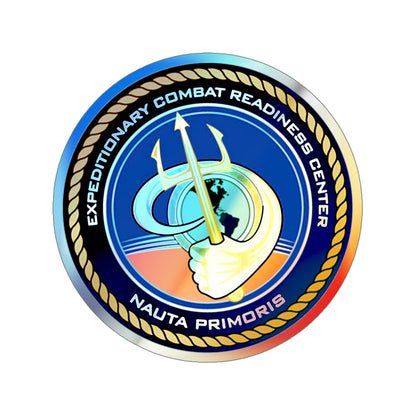 ECRC Nauta Primoris Expeditionary Combat Readiness (U.S. Navy) Holographic STICKER Die-Cut Vinyl Decal-6 Inch-The Sticker Space