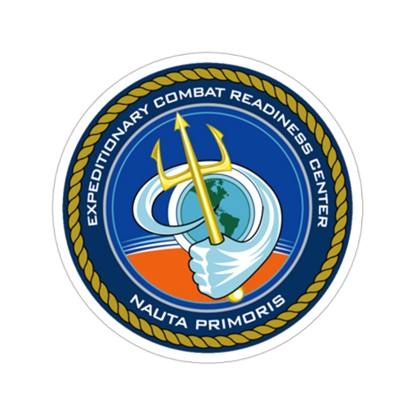 ECRC Nauta Primoris Expeditionary Combat Readiness (U.S. Navy) STICKER Vinyl Die-Cut Decal-2 Inch-The Sticker Space