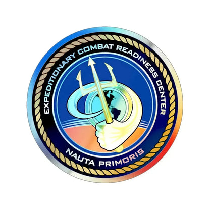 ECRC Nauta Primoris Expeditionary Combat Readiness (U.S. Navy) Holographic STICKER Die-Cut Vinyl Decal 5 Inch Holographic - The Sticker Space