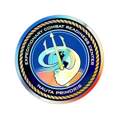 ECRC Nauta Primoris Expeditionary Combat Readiness (U.S. Navy) Holographic STICKER Die-Cut Vinyl Decal - The Sticker Space