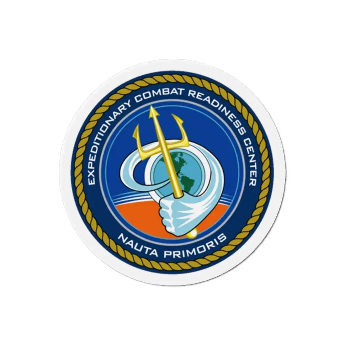 ECRC Nauta Primoris Expeditionary Combat Readiness (U.S. Navy) Refrigerator Magnet 2 Inch - The Sticker Space