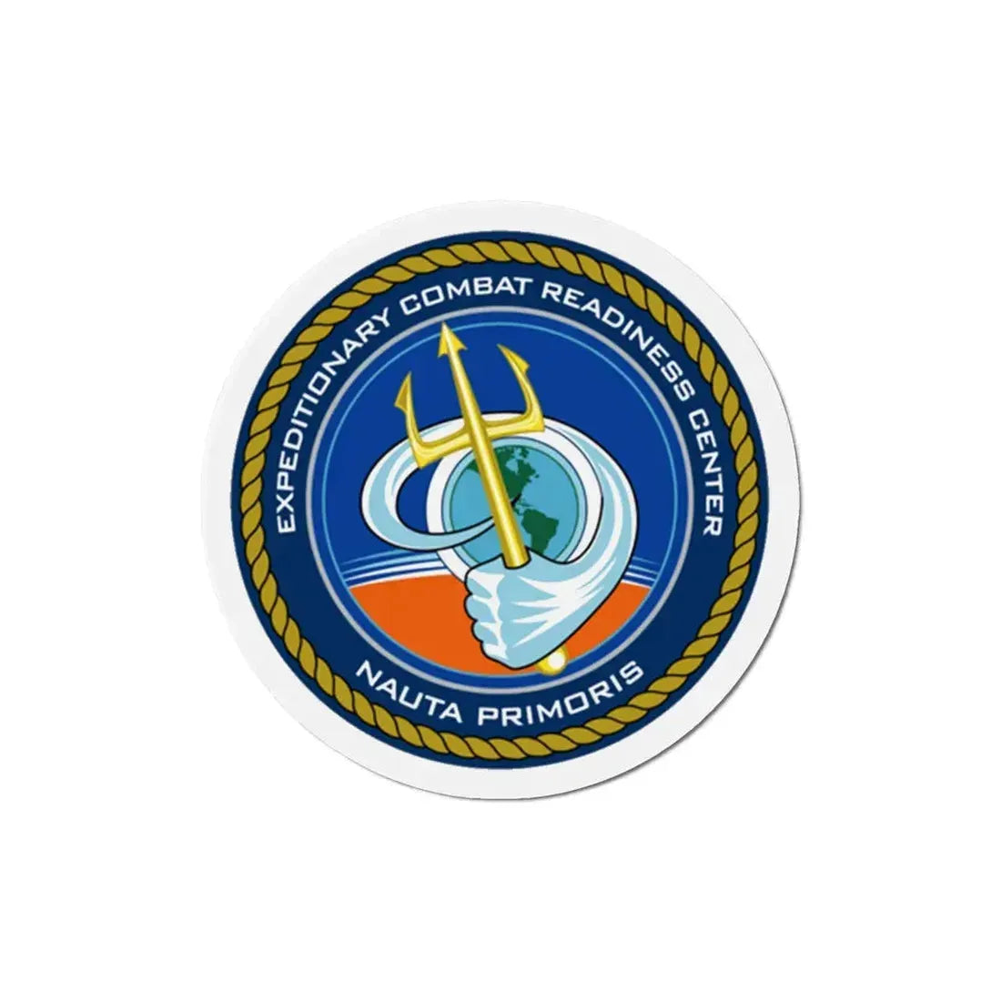 ECRC Nauta Primoris Expeditionary Combat Readiness (U.S. Navy) Refrigerator Magnet 5 Inch - The Sticker Space
