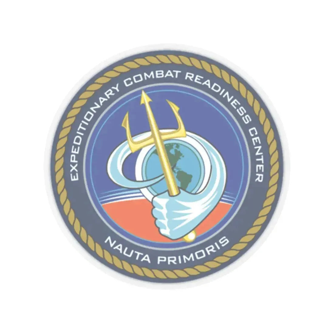 ECRC Nauta Primoris Expeditionary Combat Readiness (U.S. Navy) STICKER Vinyl Kiss-Cut Decal 2 Inch Transparent - The Sticker Space
