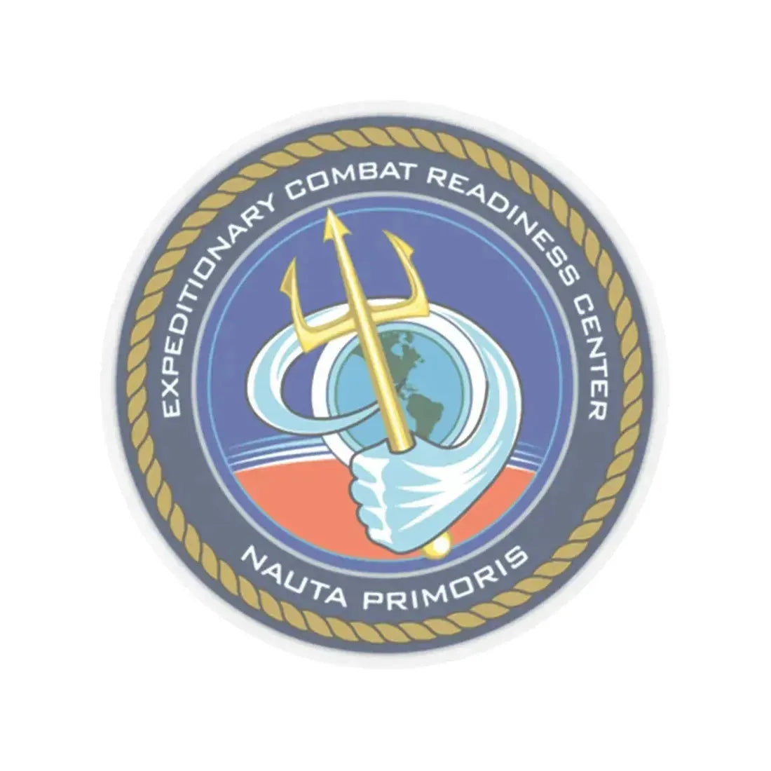 ECRC Nauta Primoris Expeditionary Combat Readiness (U.S. Navy) STICKER Vinyl Kiss-Cut Decal 4 Inch Transparent - The Sticker Space