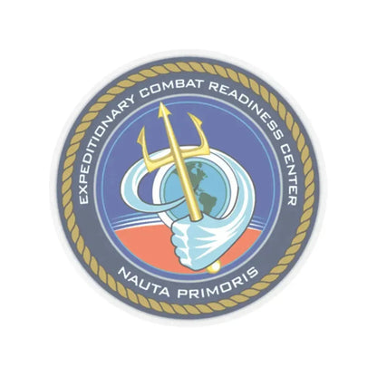 ECRC Nauta Primoris Expeditionary Combat Readiness (U.S. Navy) STICKER Vinyl Kiss-Cut Decal 4 Inch Transparent - The Sticker Space