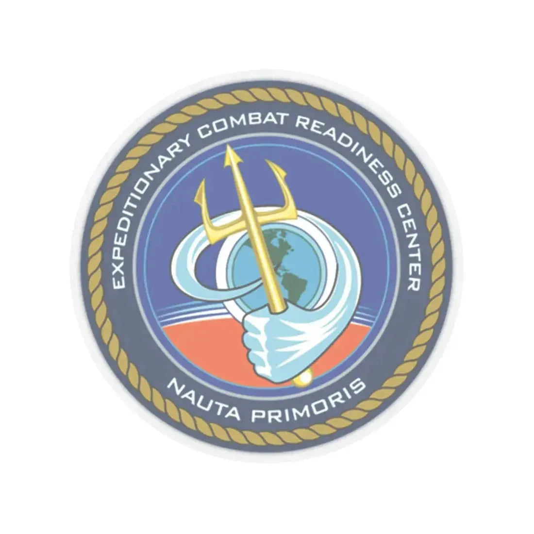 ECRC Nauta Primoris Expeditionary Combat Readiness (U.S. Navy) STICKER Vinyl Kiss-Cut Decal 6 Inch Transparent - The Sticker Space