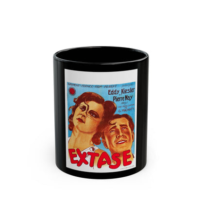 ECSTACY 1933 Movie Poster - Black Coffee Mug-11oz-The Sticker Space