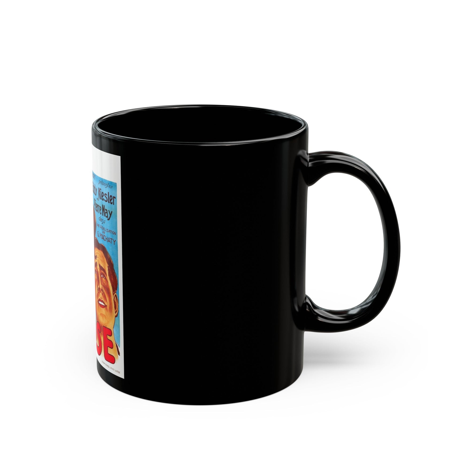 ECSTACY 1933 Movie Poster - Black Coffee Mug-The Sticker Space