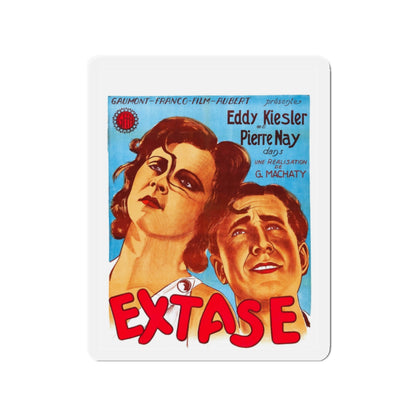 ECSTACY 1933 Movie Poster - Die-Cut Magnet-2" x 2"-The Sticker Space