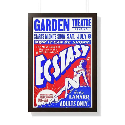 ECSTACY (2) 1933 - Framed Movie Poster 20" x 30" Walnut - The Sticker Space
