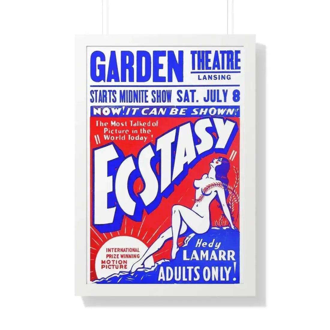 ECSTACY (2) 1933 - Framed Movie Poster - The Sticker Space