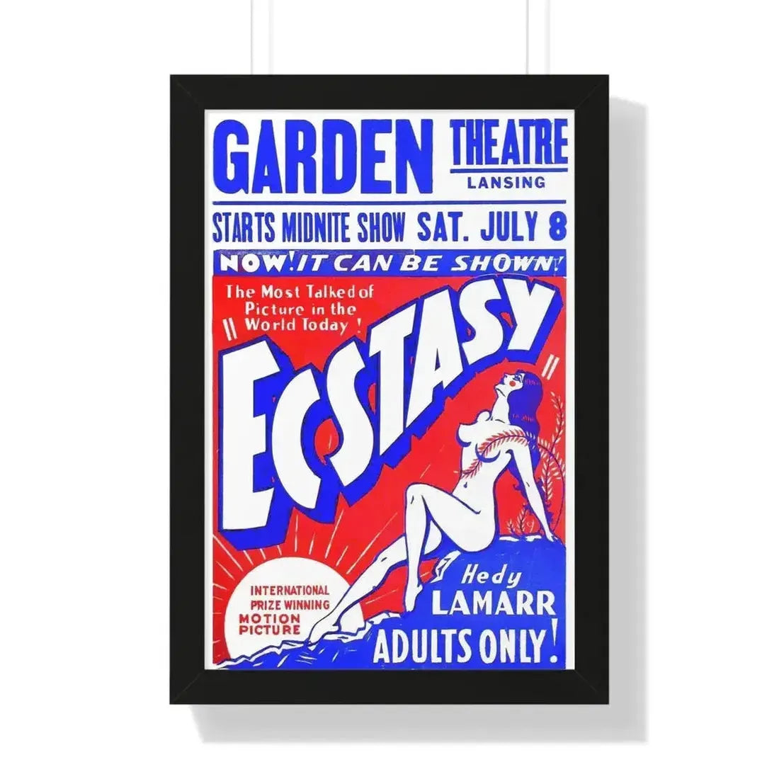 ECSTACY (2) 1933 - Framed Movie Poster - The Sticker Space