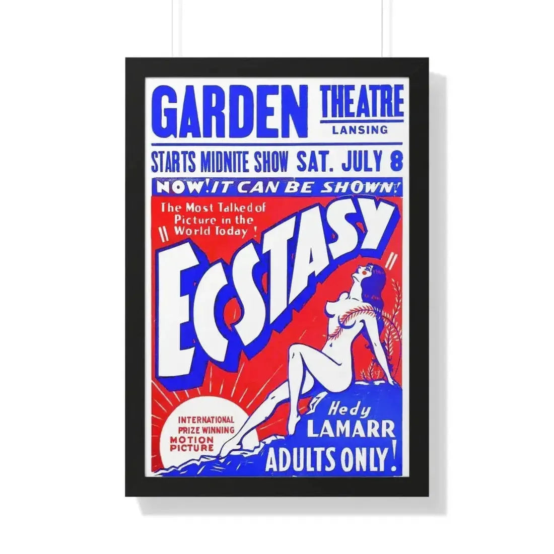 ECSTACY (2) 1933 - Framed Movie Poster - The Sticker Space