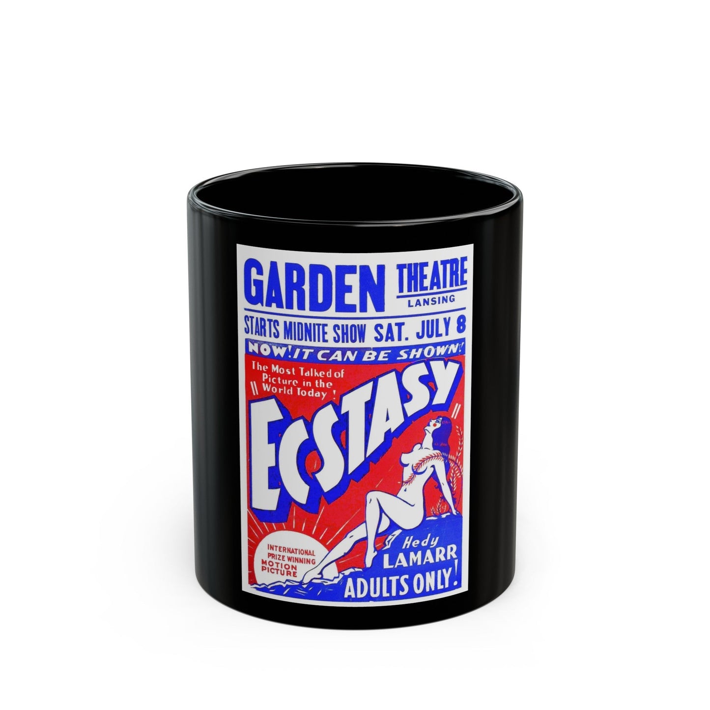 ECSTACY (2) 1933 Movie Poster - Black Coffee Mug-11oz-The Sticker Space