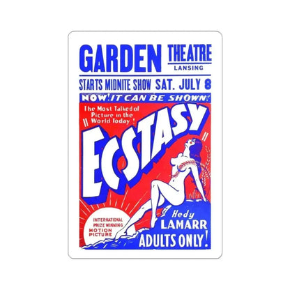 ECSTACY (2) 1933 Movie Poster - STICKER Vinyl Kiss-Cut Decal 3 Inch White - The Sticker Space