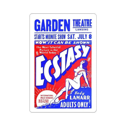 ECSTACY (2) 1933 Movie Poster - STICKER Vinyl Kiss-Cut Decal 4 Inch White - The Sticker Space