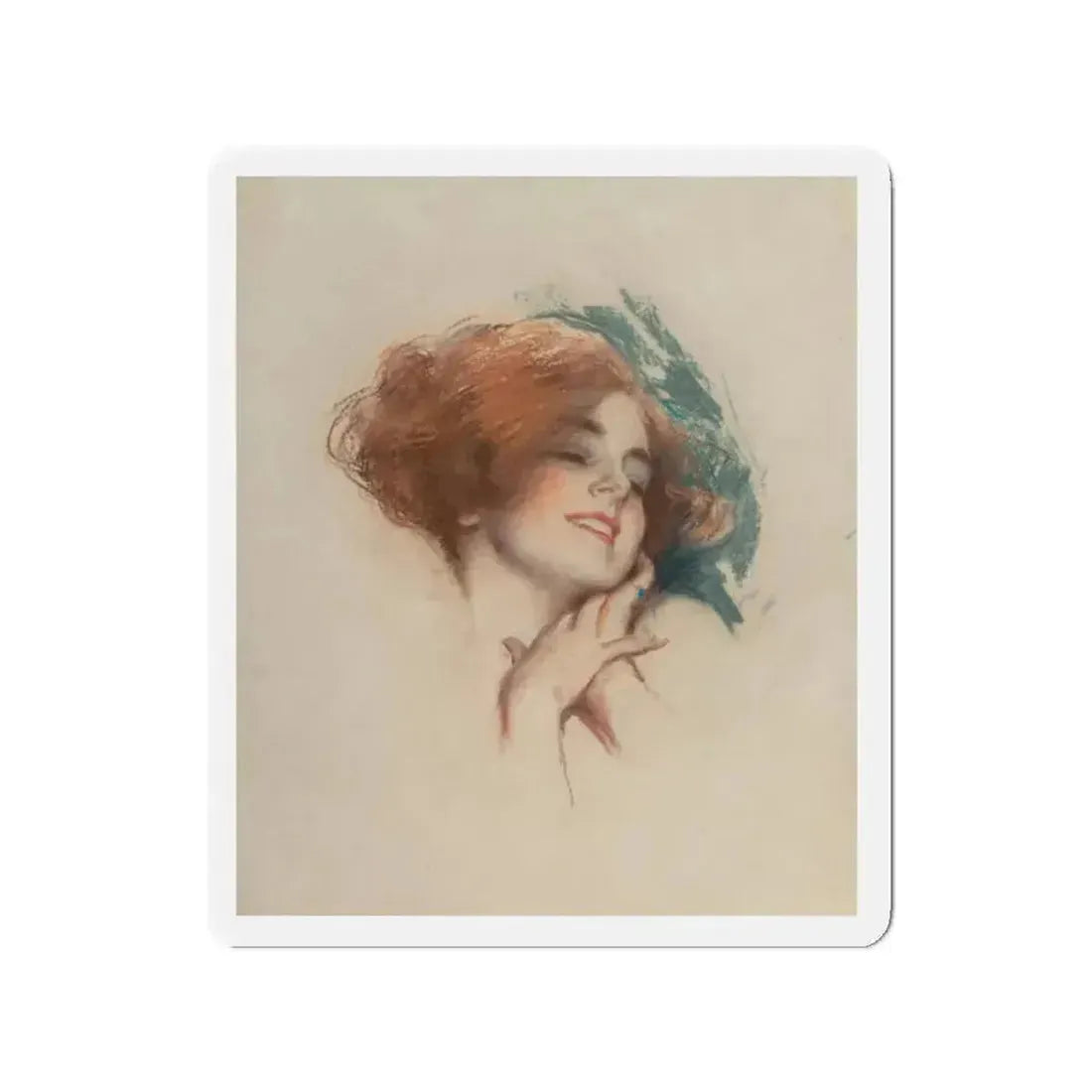 Ecstasy (Magazine Illustration) Refrigerator Magnet 2 Inch Die-Cut - The Sticker Space