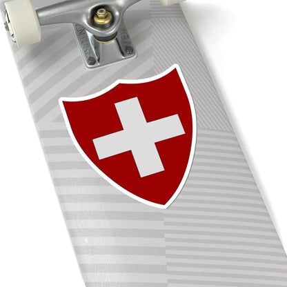 Ecu-suisse (Switzerland) (Coat of Arms) STICKER Vinyl Kiss-Cut Decal - The Sticker Space
