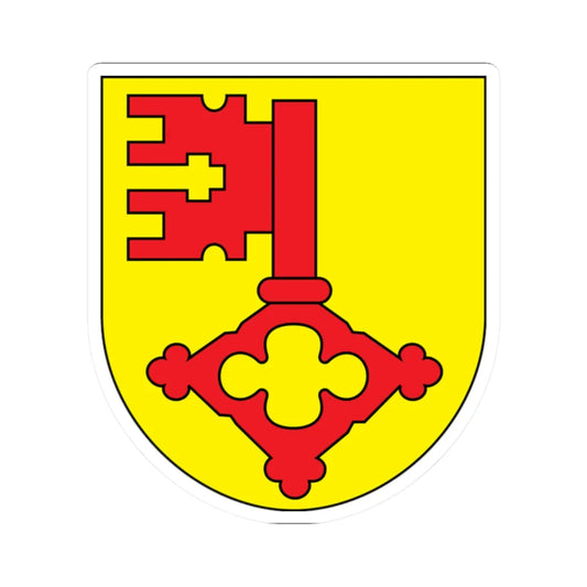 Ecublens Fribourg-coat of arms (Switzerland) (Coat of Arms) STICKER Vinyl Kiss-Cut Decal 2 Inch White - The Sticker Space