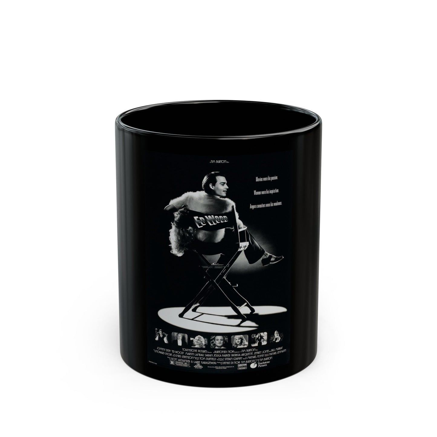 ED WOOD 1994 Movie Poster - Black Coffee Mug-11oz-The Sticker Space