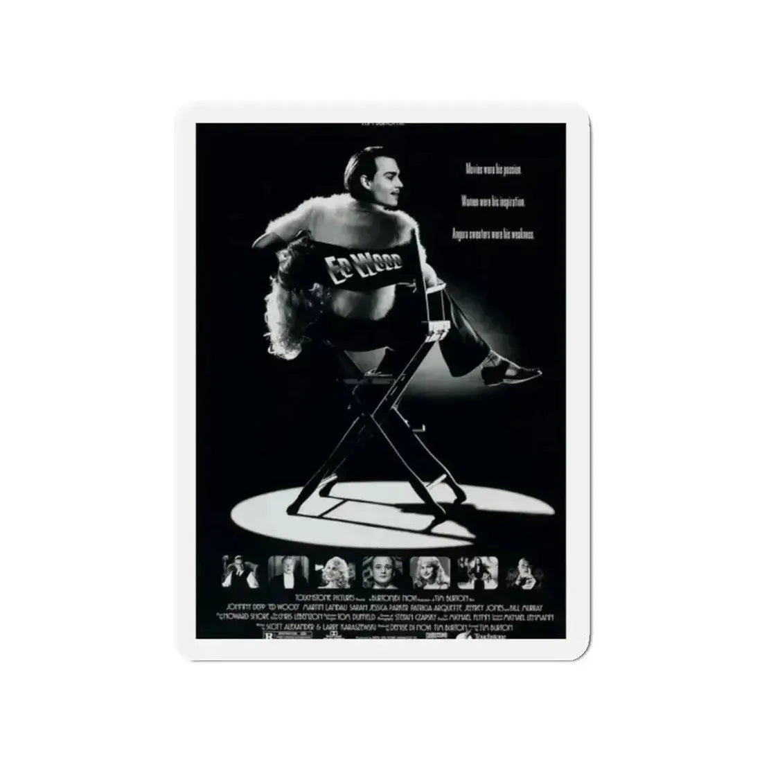 ED WOOD 1994 Movie Poster - Refrigerator Magnet - The Sticker Space