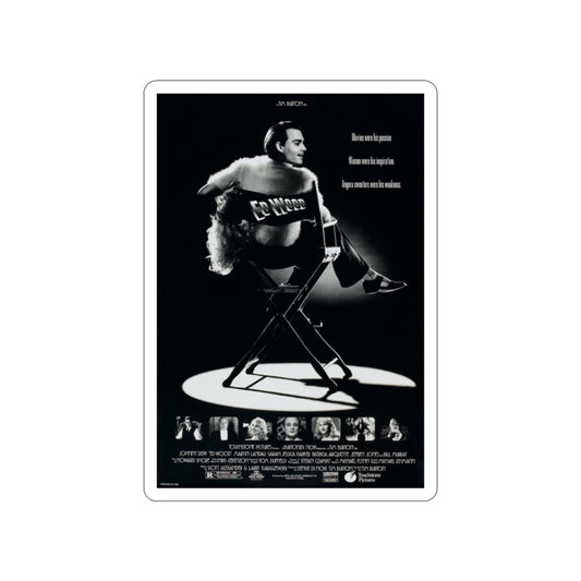 ED WOOD 1994 Movie Poster STICKER Vinyl Die-Cut Decal-2 Inch-The Sticker Space