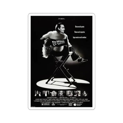 Ed Wood 1994 Movie Poster - STICKER Vinyl Kiss-Cut Decal 6 Inch White - The Sticker Space