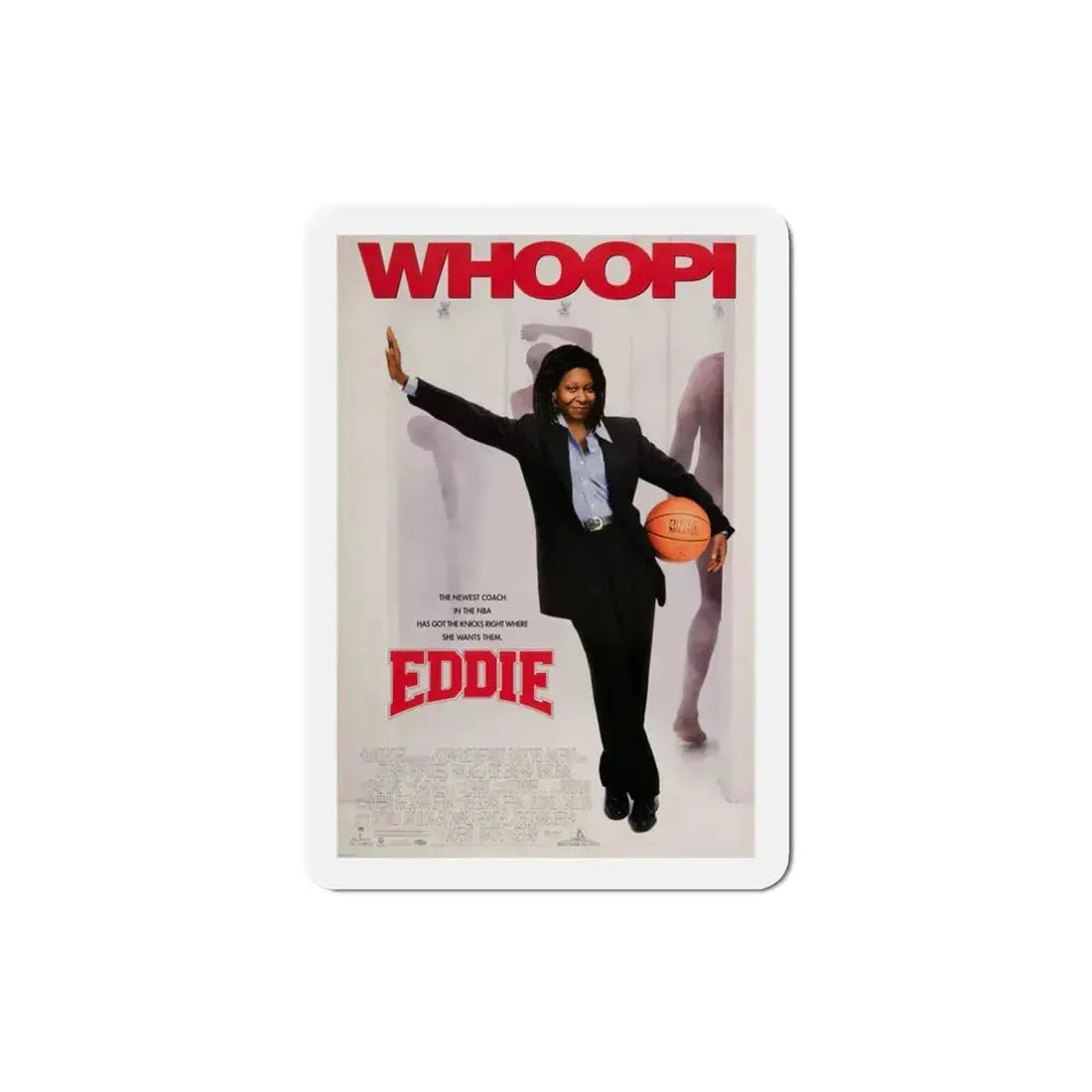 Eddie 1996 Movie Poster Refrigerator Magnet 3 Inch - The Sticker Space